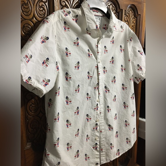 DENIM & FLOWER Mens patriotic Shirt. - Picture 4 of 13